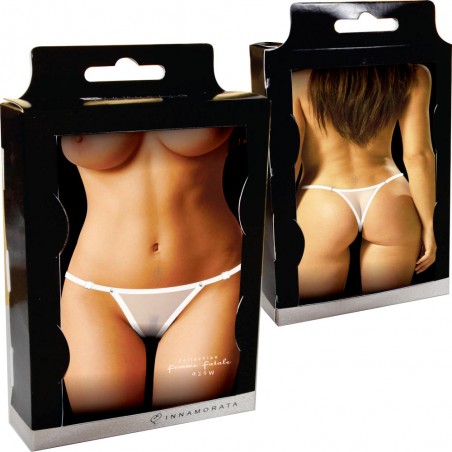 Calcinha Segunda Pele Branca Feminina Very Sexy Ousada Luxo Femme Fatale