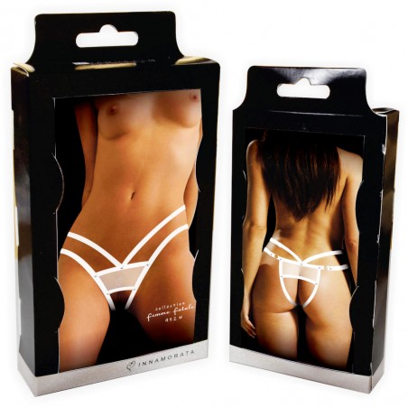 Calcinha Fundo Livre Branca Very Sexy Ousada Coleção Femme Fatalle de inNamorta