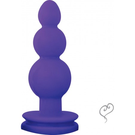 Plug Anal Bool Esferas Escalonada Colors Lilás Fashion Estimuladora Prazerosa