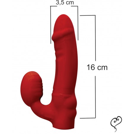 StrapOn StrapLess Dildo Red Luxo Colors Girl Ativa Para Mulher Prótese Peniana Segura Pela Vagina