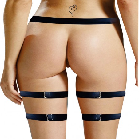 Cinta Liga Couro Fashion Harness Gotica Arnês Feminina Punk