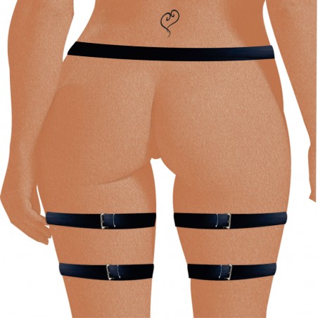 Cinta Liga Couro Fashion Harness Gotica Arnês Feminina Punk