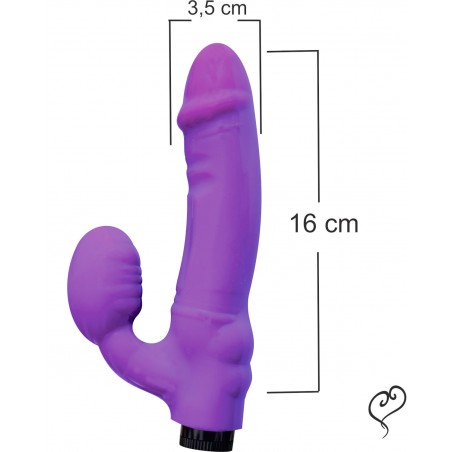 Vibrador StrapOn StrapLess Dildo Para Mulher Prótese Peniana Segura Pela Vagina Lilas Fashion Colors