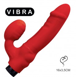 Vibrador StrapOn StrapLess Dildo Para Mulher Prótese Peniana Segura Pela Vagina Red Luxo Colors