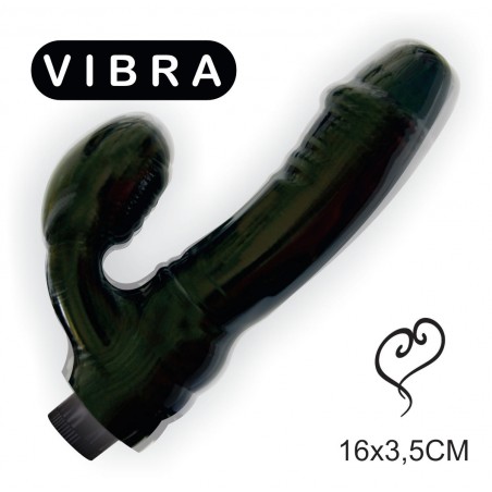 Vibrador StrapOn StrapLess Dildo Para Mulher Prótese Peniana Segura Pela Vagina Black Sexy