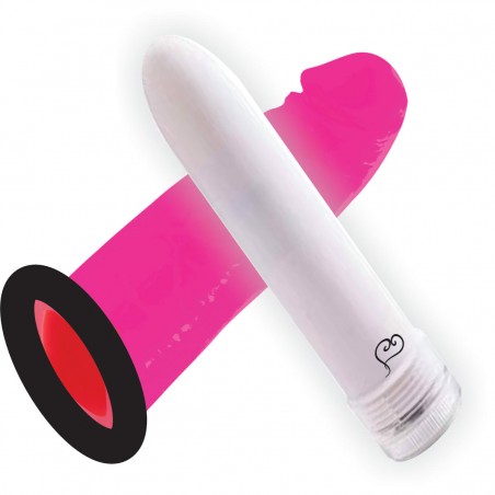 VIBRADOR SOFT-OR-HARD PINK FUN COLORS INNAMORATA LOVE ITENS CAPA MACIA REALÍSTICA QUE RECEBE O PERSONAL VIBRO