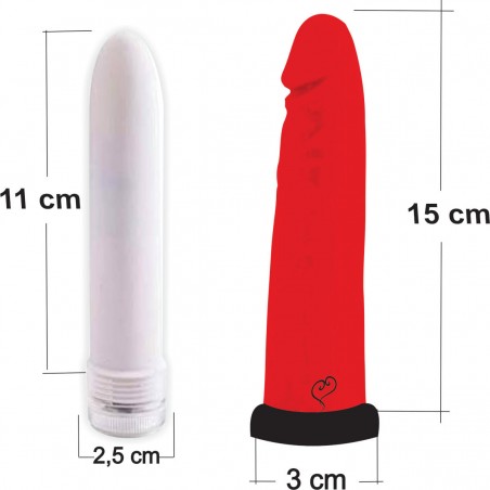 VIBRADOR SOFT-OR-HARD RED LUXO COLORS INNAMORATA LOVE ITENS CAPA MACIA REALÍSTICA QUE RECEBE O PERSONAL VIBRO