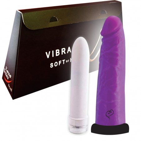 VIBRADOR SOFT-OR-HARD LILÁS FASHION COLORS INNAMORATA LOVE ITENS CAPA MACIA REALÍSTICA QUE ACOMODA O PERSONAL VIBRO