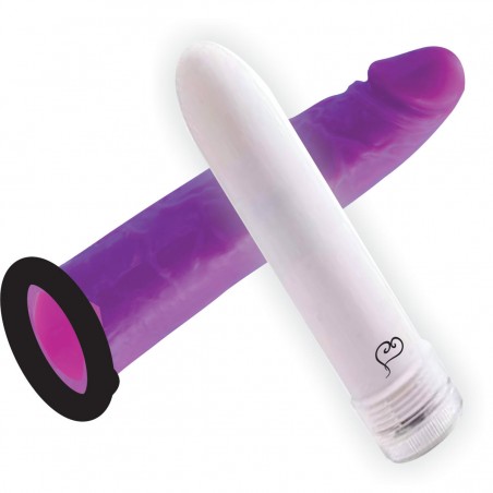 VIBRADOR SOFT-OR-HARD LILÁS FASHION COLORS INNAMORATA LOVE ITENS CAPA MACIA REALÍSTICA QUE ACOMODA O PERSONAL VIBRO