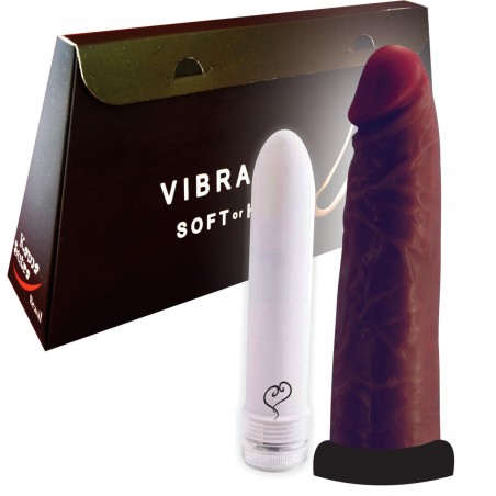 VIBRADOR SOFT-OR-HARD COLOR NUDE DARK INNAMORATA LOVE ITENS CAPA MACIA REALÍSTICA QUE ACOMODA O PERSONAL VIBRO