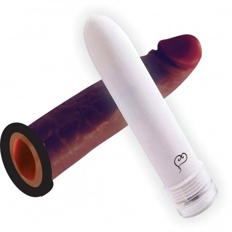 VIBRADOR SOFT-OR-HARD COLOR NUDE DARK INNAMORATA LOVE ITENS CAPA MACIA REALÍSTICA QUE ACOMODA O PERSONAL VIBRO