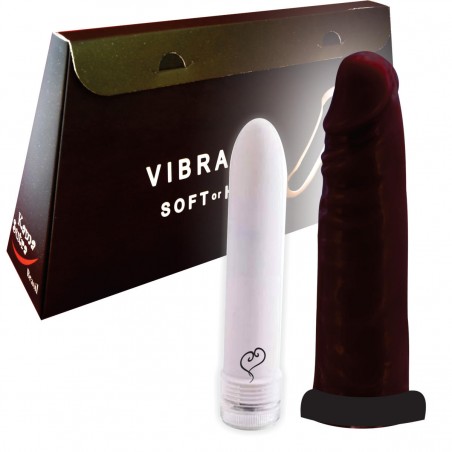 Vibrador Soft-or-Hard Black Sexy inNamorata Love Itens Capa Macia Realística Ótima Para Acoplar o Personal Vibro