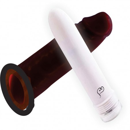 Vibrador Soft-or-Hard Black Sexy inNamorata Love Itens Capa Macia Realística Ótima Para Acoplar o Personal Vibro