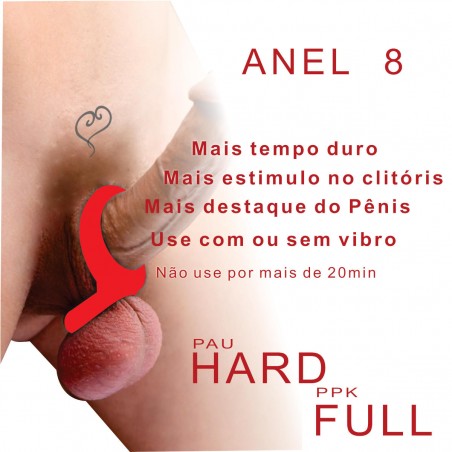 Anel Peniano Duplo Mais Tempo Ereto Com Encaixe no Pénis e Escroto