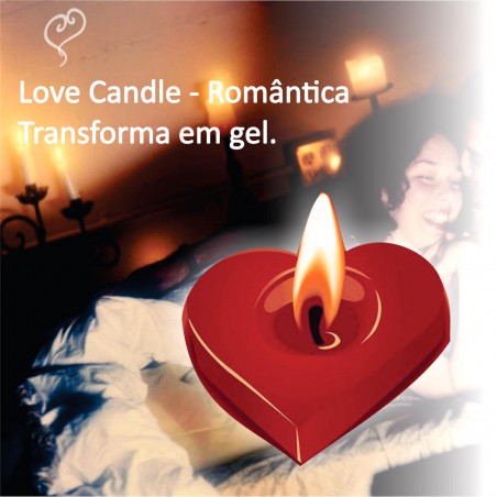 VELA ÓLEO EXCITANTE LOVE CANDLE 30G CORPO A CORPO - MASSAGEM E LUBRIFICANTE