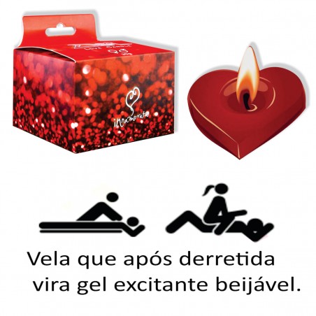 VELA ÓLEO EXCITANTE LOVE CANDLE 30G CORPO A CORPO - MASSAGEM E LUBRIFICANTE