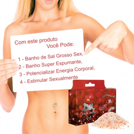 Sais de Banho - Love Salts - Efervescente e Espumante - Celebration Collection