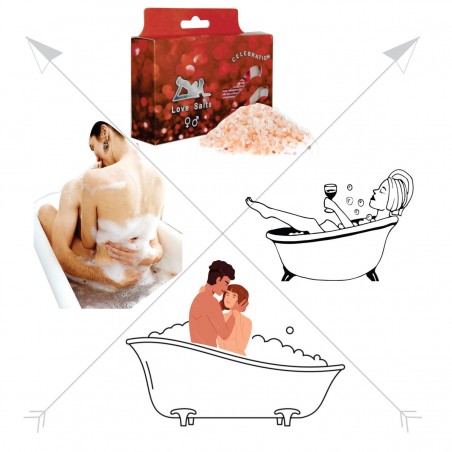 Sais de Banho - Love Salts - Efervescente e Espumante - Celebration Collection