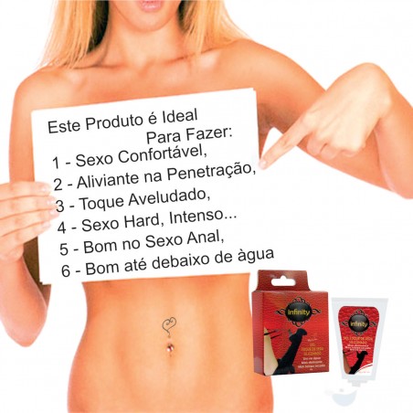GEL INFINITY PARA SEXO FORTE PESADO BRUTO ANAL DEBAIXO D'ÁGUA AVELUDADO SILICONADO