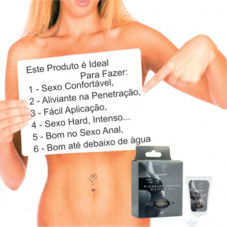ÓLEO ÍNTIMO SILICONE PLEASURE DREAMS INNAMORATA SEXO ANAL SUPER CONFORTÁVEL