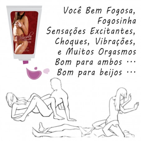 GEL ORGÁSTICO FEMININO VIBRANTE QUENTE FOGOSINHA INNAMORATA