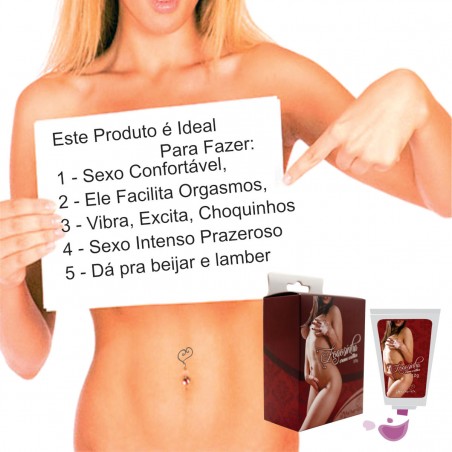 GEL ORGÁSTICO FEMININO VIBRANTE QUENTE FOGOSINHA INNAMORATA