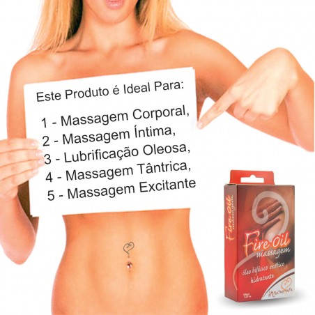 Óleo Massagem Fire Oil Sexy Erótico Bifásico Sensual inNamorata Love Items Tântrico
