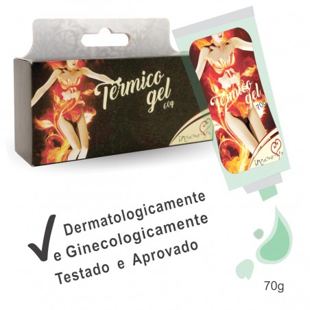 Gel Excitante Térmico Aroma Mentolado Beijável Quente Íntimo Prazeroso Oral e Massagem Caliente inNamorata Love Items