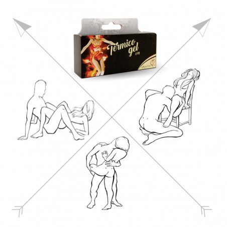 Gel Excitante Térmico Aroma Mentolado Beijável Quente Íntimo Prazeroso Oral e Massagem Caliente inNamorata Love Items