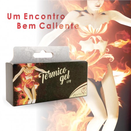 Gel Excitante Térmico Aroma Mentolado Beijável Quente Íntimo Prazeroso Oral e Massagem Caliente inNamorata Love Items
