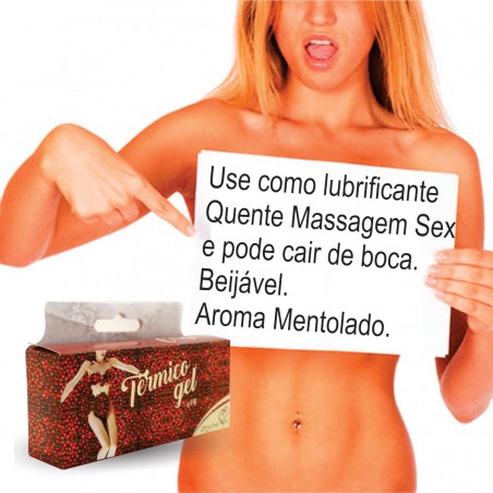 Gel Térmico Excitante Aroma Beijável Sexy Cereja Quente Íntimo Prazeroso Oral e Massagem Caliente Sexy inNamorata Love Items