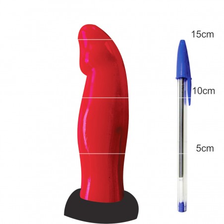 StrapOn Coleira Dildo 16x4cm Maravilhoso Cinta Pênis Arreio Choker