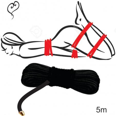 Corda Sexy Amarras Shibari com Máscara Tapa Olhos Jogos da Dominação