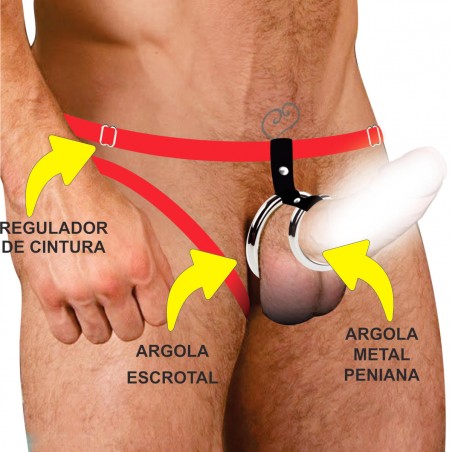Cueca Aberta Com Duplo Anel Metálico Sexy Jockstrap Especial Ousada Picante
