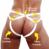 Cueca Sexy Estrutural Especial Jockstrap Ousada Branco Picante