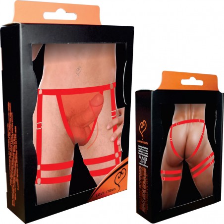 Cueca Jockstrap Sexy Especial 2 Cinta Ousada Vermelho Paixão Picante