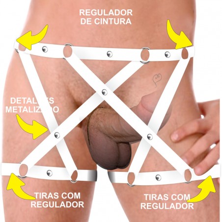 Cueca Sexy Estruturada Especial Ousada Branca Picante
