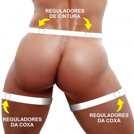 Cueca Sexy Estruturada Especial Ousada Branca Picante