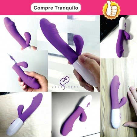 Vibrador Majú Rabbit inNamorata Personal 2 Vibros Orgasmos Múltiplos Estimula Clitóris e Ponto G Recarregável