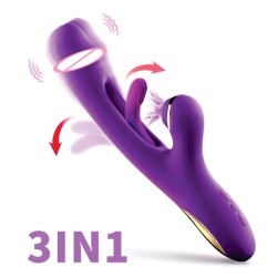 Vibrador Paola Rabbit inNamorata 3 Vibros Orgasmos Múltiplos Estimula Clitóris e Ponto G Recarregável
