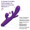 Vibrador Paola Rabbit inNamorata 3 Vibros Orgasmos Múltiplos Estimula Clitóris e Ponto G Recarregável