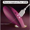 Vibrador Casal GISELLA inNamorata Controle Remoto Estimula Clitóris e Ponto G Recarregável