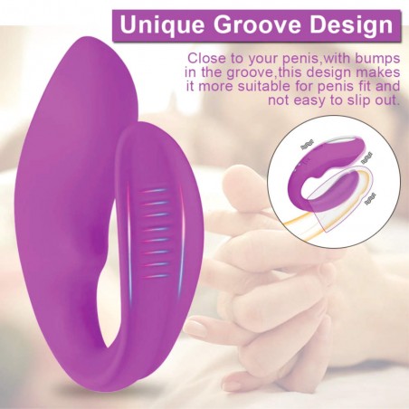 Vibrador Para Casal GIULIA Com Controle Remoto Uso Na Penetração Orgasmos Múltiplos Estimula Clitóris Ponto G