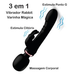 Vibrador Rabbit Varinha...