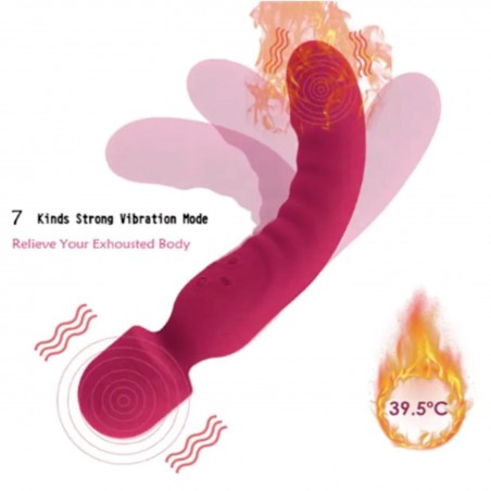 Vibrador Varinha Mágica Carol (2 em 1) Massagem Corporal e Íntima