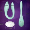 Greice Vibrador Flexível Para Casal Com Controle Remoto Orgasmos Múltiplos Estimula Clitóris e Ponto G