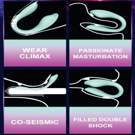 Greice Vibrador Flexível Para Casal Com Controle Remoto Orgasmos Múltiplos Estimula Clitóris e Ponto G