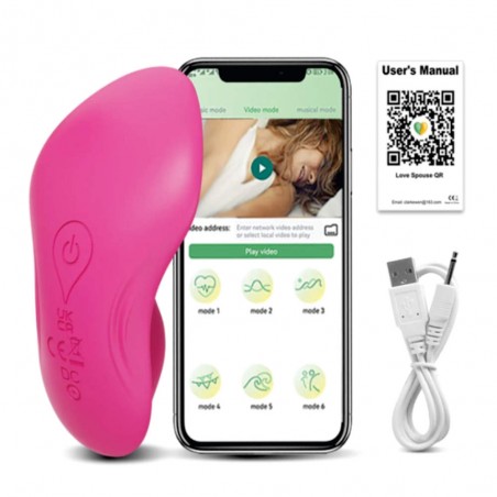 Vibrador De Calcinha Jade Com Controle Pelo APP - Controle Pela Internet