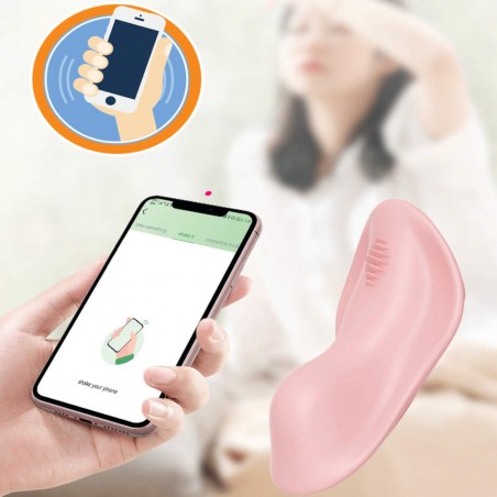 Vibrador De Calcinha Jade Com Controle Pelo APP - Controle Pela Internet