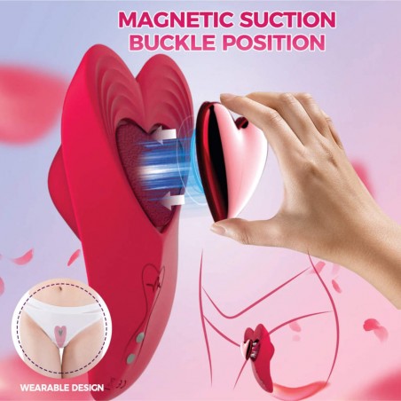 Vibrador De Calcinha Coralina Com Controle no APP - Controle Pela Internet